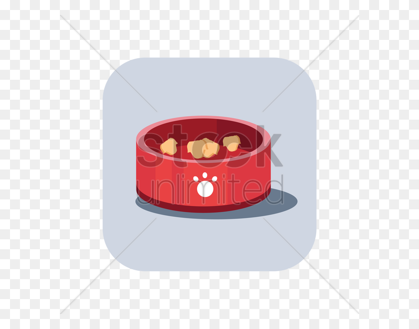 600x600 Dog Food In A Bowl Vector Image - Dog Food Bowl Clipart