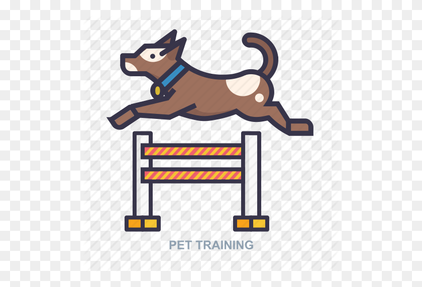 512x512 Perro, Juego, Mascota, Icono De Entrenamiento - Imágenes Prediseñadas De Agilidad De Perro