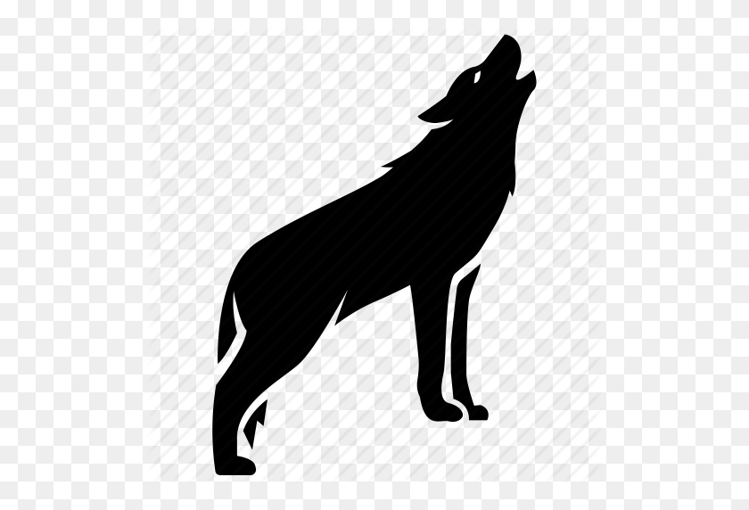 512x512 Собака, Серый, Воющий, Стая, Древесина, Дикий, Значок Волка - Волк Воющий Png