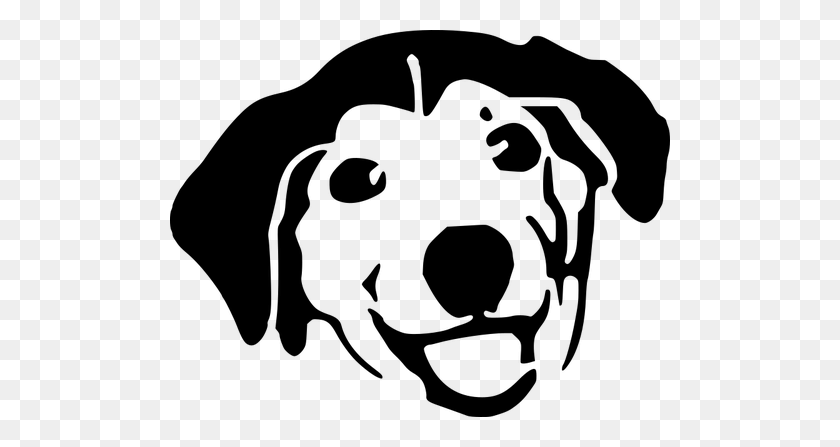 Dog Head Silhouette Clip Art - Pets Clipart Black And White – Stunning