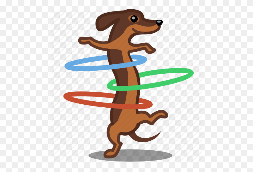 512x512 Dog Hoop Cliparts - Weiner Dog Clip Art