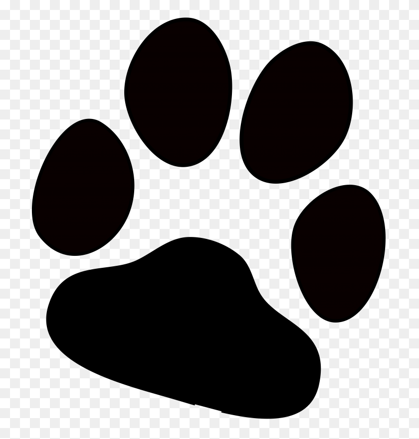 7115x7500 Dog Paw Footprint Clip Art - Dog Paw Clipart