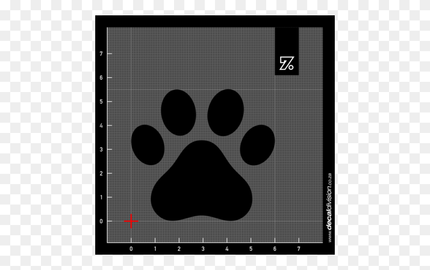 2500x1500 Dog Paw Print Sticker - Dog Paw PNG