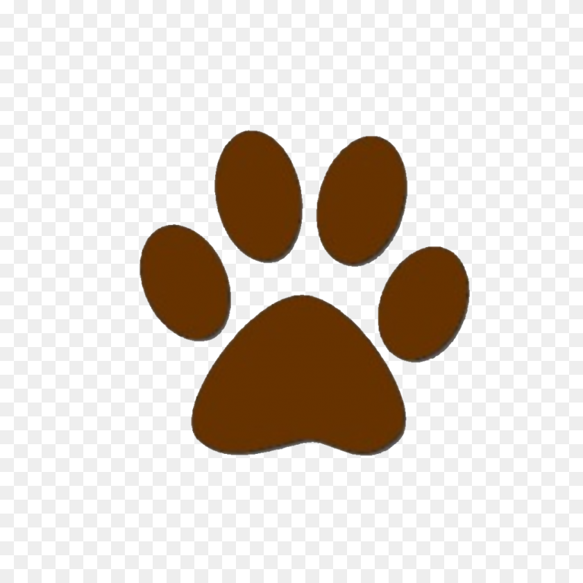 950x950 Dog Paw Prints Brown Dog Paw Print Clipart Free To Use Clip Art - Paw Heart Clipart