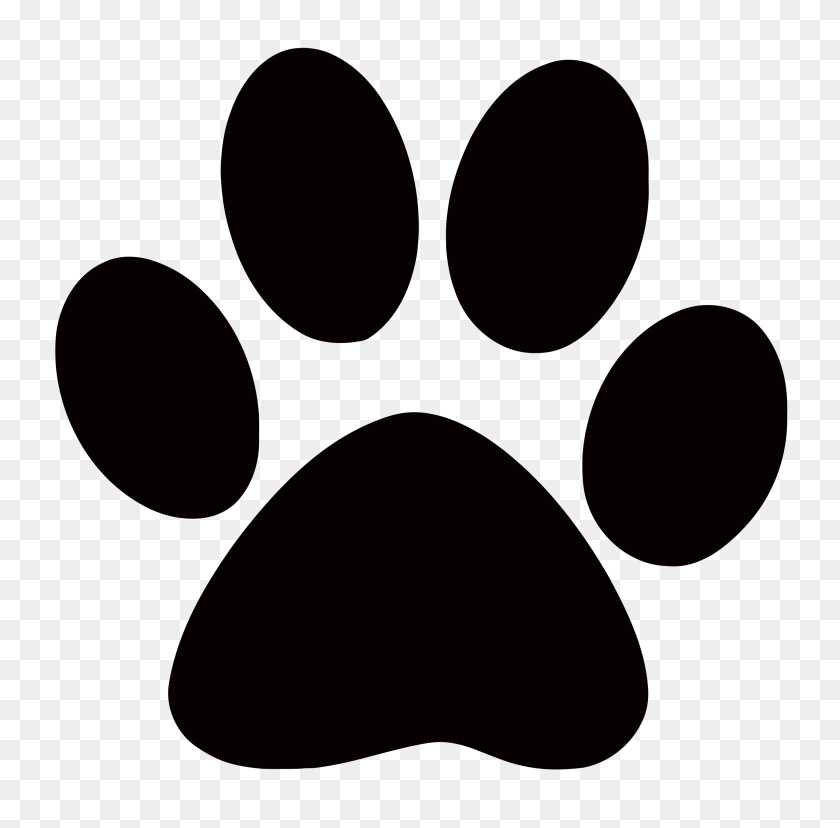 768x768 Perro Paw Prints Panther Paw Print Clipart Clipart Locker - Cradle Clipart