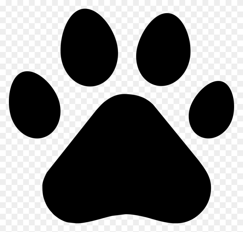 982x936 Dog Paw Silhouette Clip Art - Dog Paw PNG