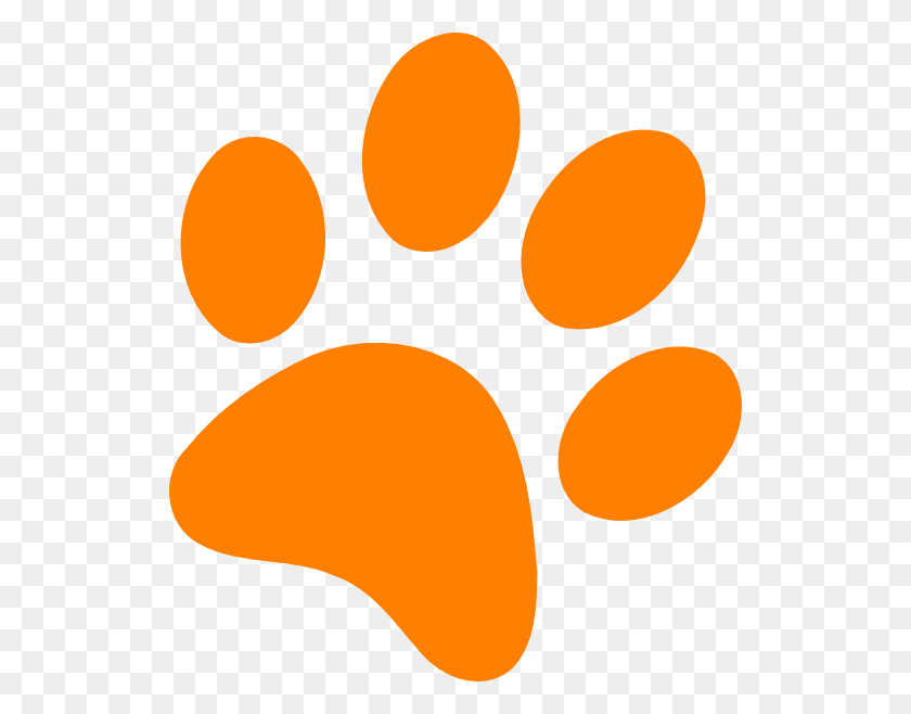 528x598 Dog Paw Tiger Coyote Clip Art - Dog Paw PNG