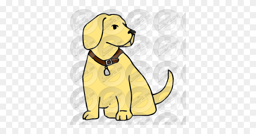 380x380 Dog Picture For Classroom Therapy Use - Labrador Dog Clipart