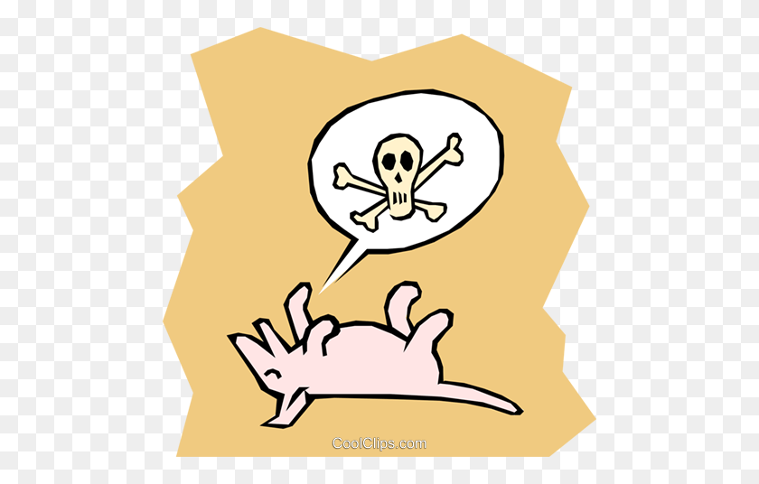 480x476 Dog Playing Dead Royalty Free Vector Clip Art Illustration - Dog Playing Clipart