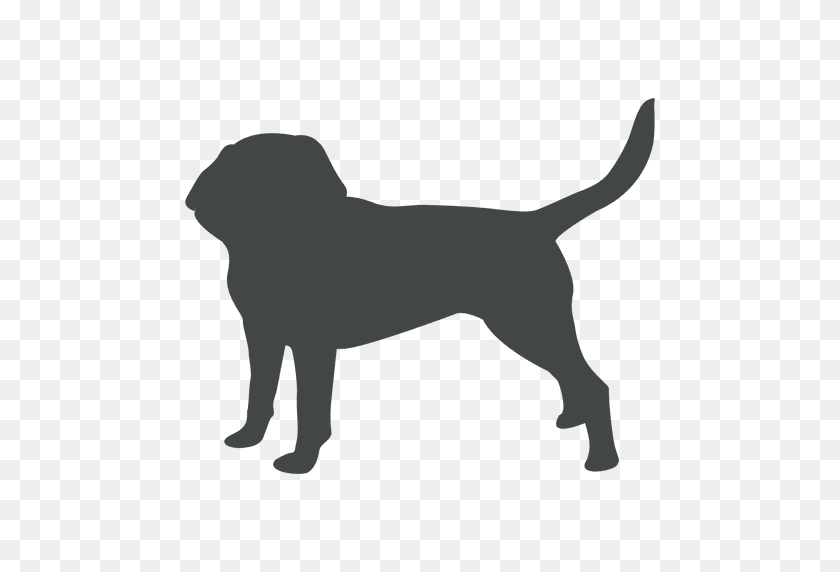 512x512 Dog Puppy Silhouette Posing - Puppy PNG