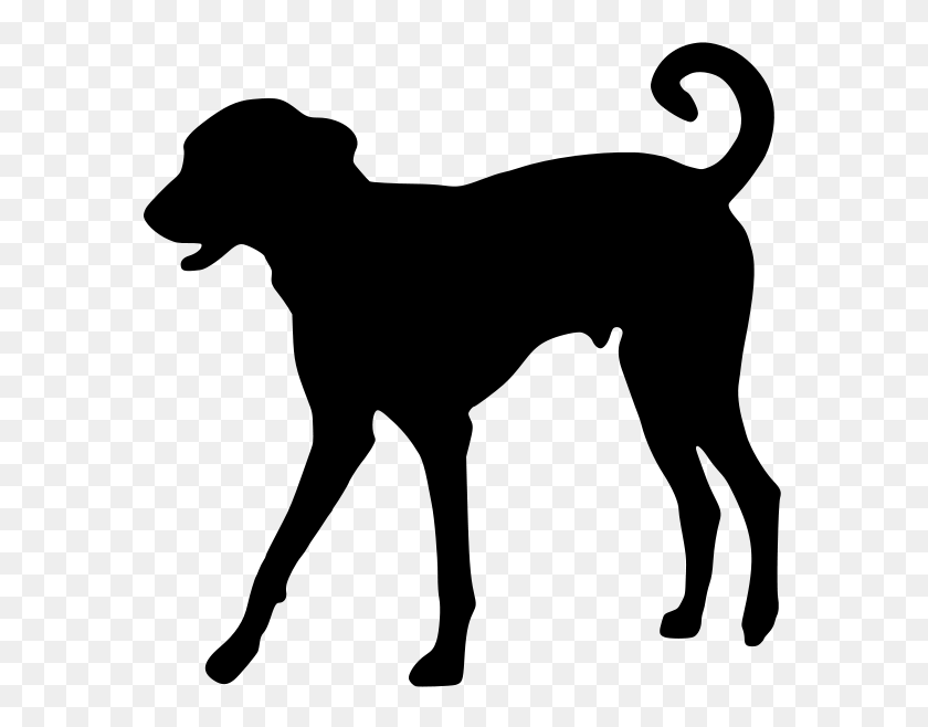 591x598 Dog Silhouette - Dog PNG
