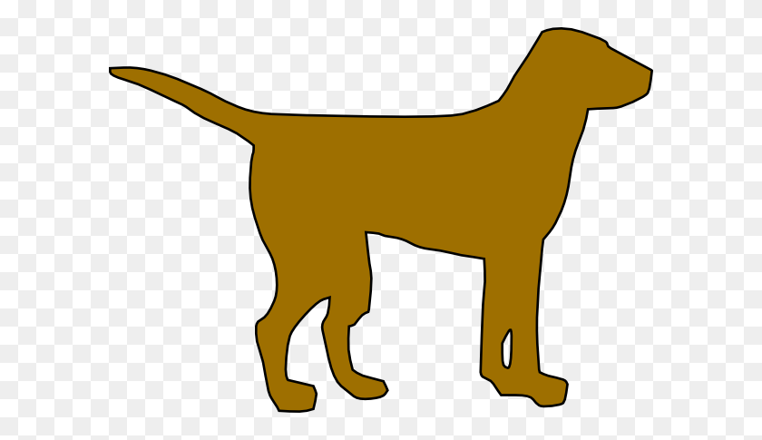 600x425 Dog Silhouette Clip Art - Simple Dog Clipart