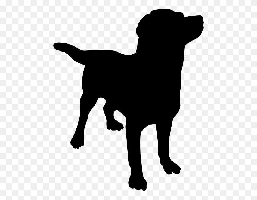 492x594 Dog Silhouette Downloads - Service Dog Clipart