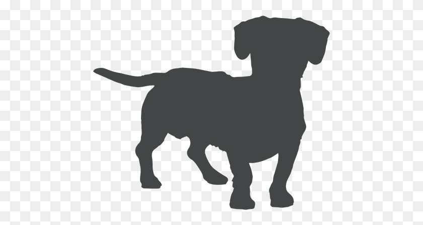 471x387 Dog Silhouette Playing - Dog Silhouette Clip Art