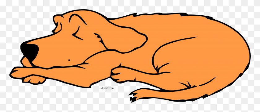 4970x1944 Dog Sleeping Peru Color Clipart Png - Dog Sleeping Clipart