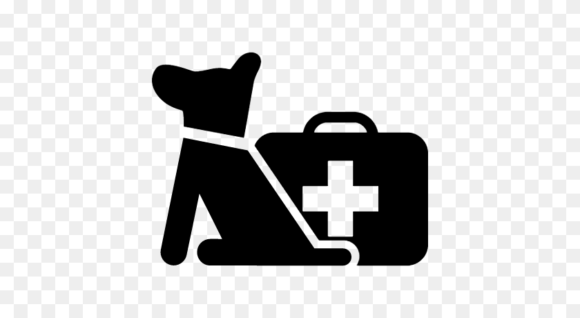 400x400 Dog With First Aid Kit Bag Free Vectors, Logos, Icons - First Aid Kit Clipart
