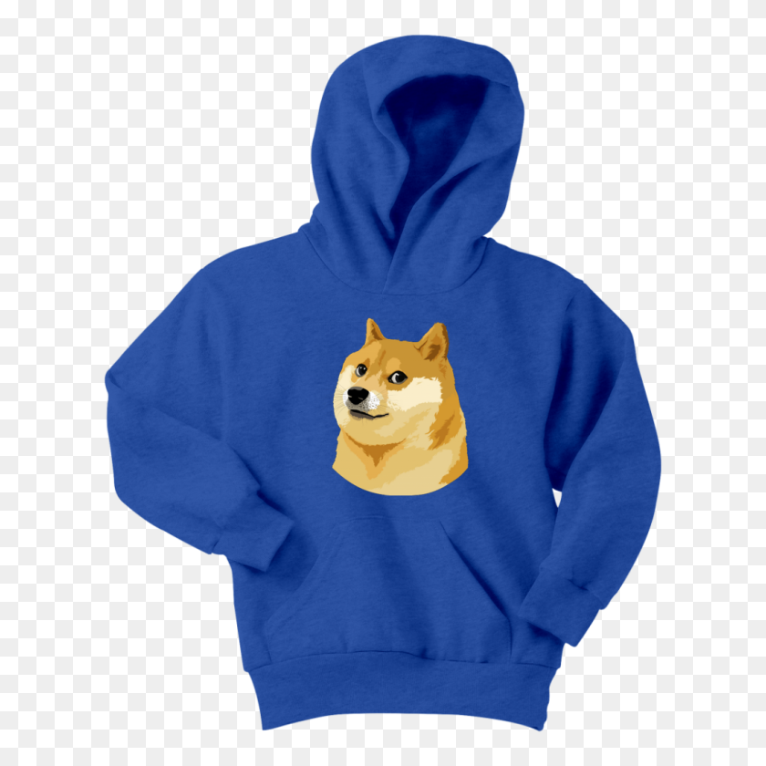 1024x1024 Doge Youth Hoodie Cryptoapparel - Doge PNG