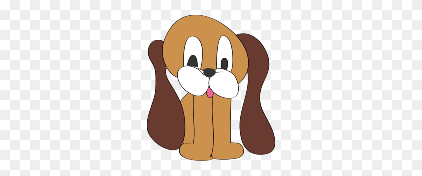 256x292 Dog's Ear Clipart - Sad Puppy Clipart