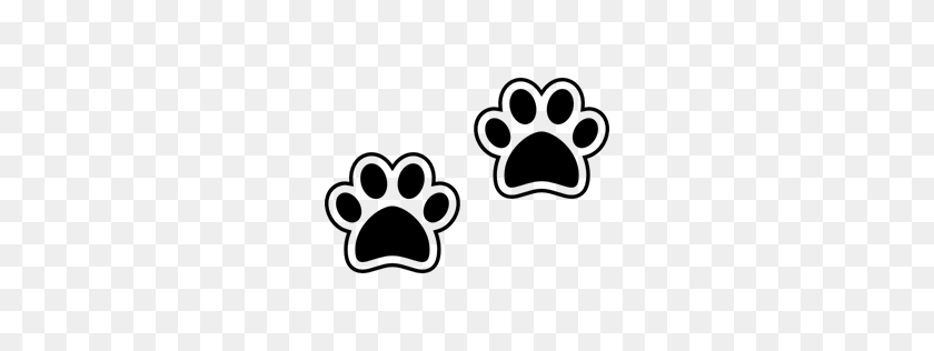 256x256 Dogs, Pawprint, Paws, Dog, Paw, Animals Icon - Dog Paw PNG