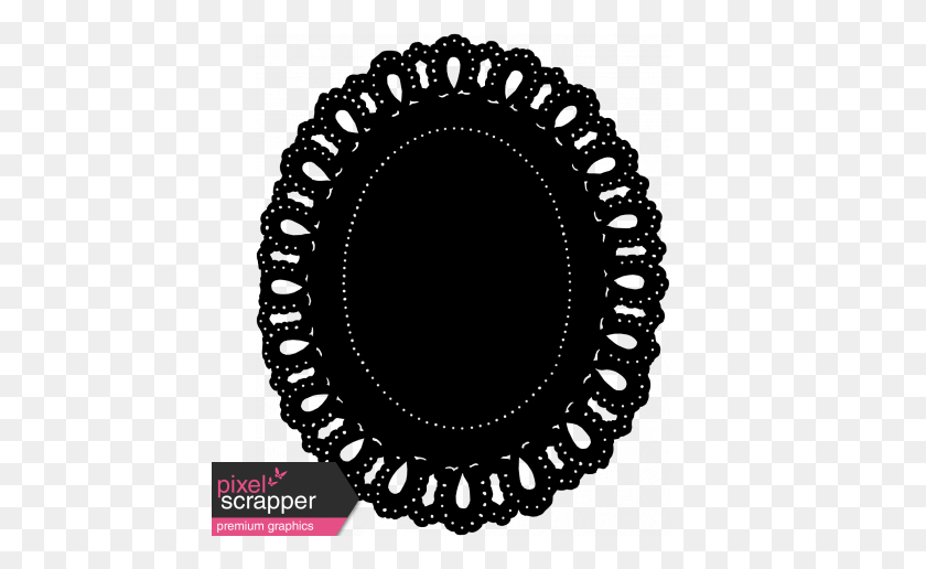 456x456 Doily Shape Mask Graphic - Doily PNG