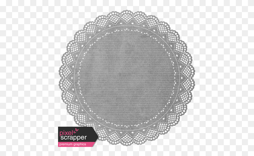 456x456 Doily Template Graphic - Doily PNG