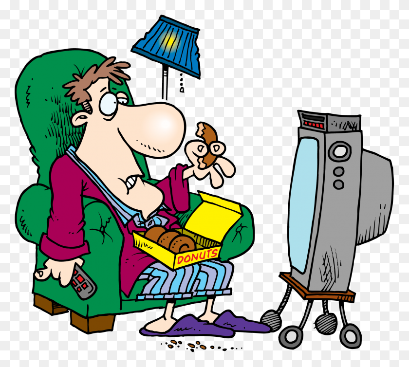 2000x1781 Doing Clipart Ate - Watching Television Clipart