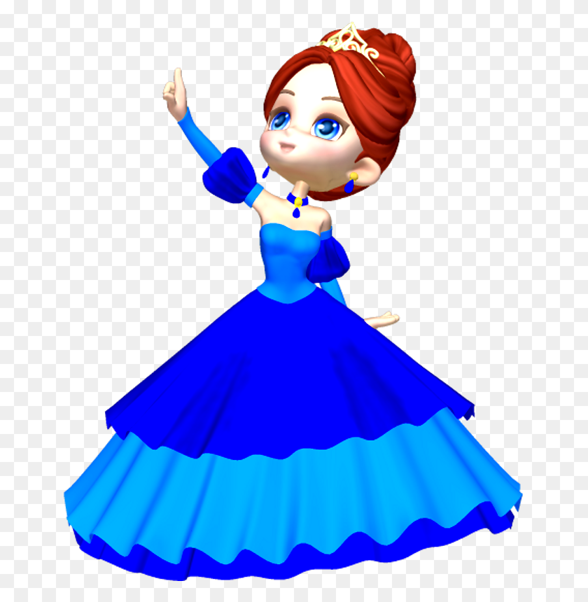 657x800 Doll Clipart Blue Dress - Potty Time Clipart