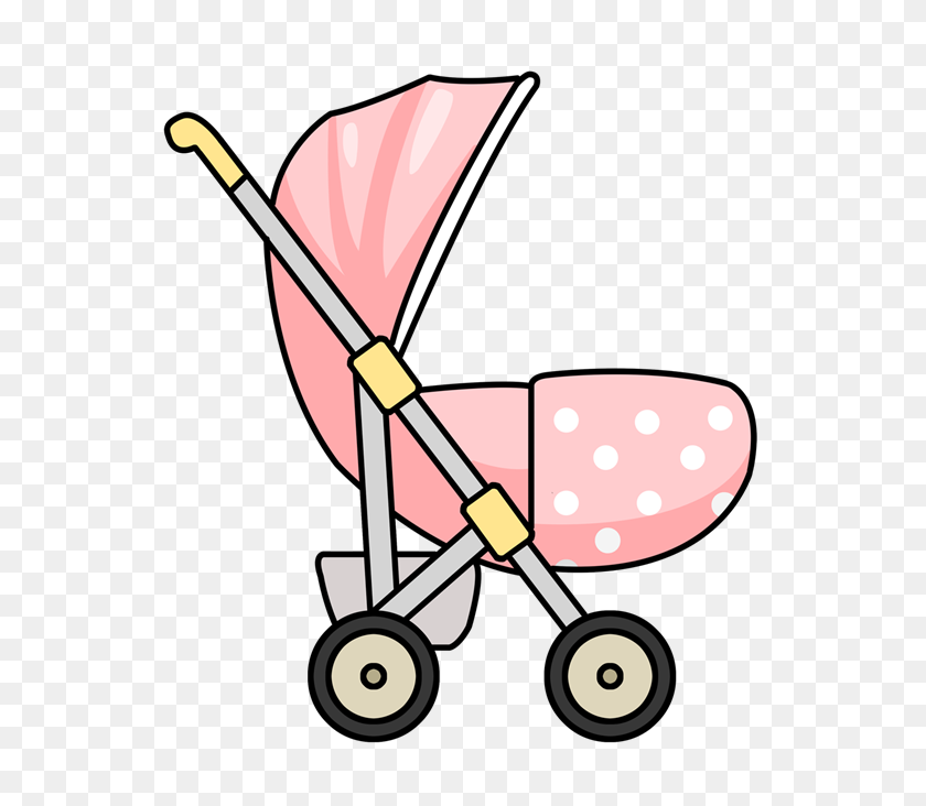 600x672 Cochecito De Muñeca De Dibujos Animados Bebé Transporte Imágenes Prediseñadas - Baby Doll Clipart