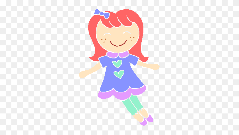 288x416 Doll Toy Cliparts - Baby Doll Clipart