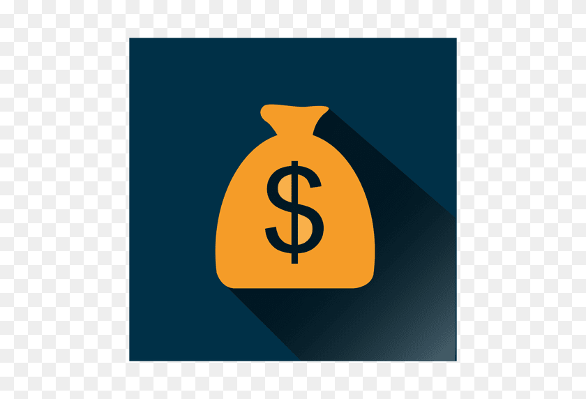 512x512 Иконка Доллар Сумка Квадрат - Мешок Денег Emoji Png