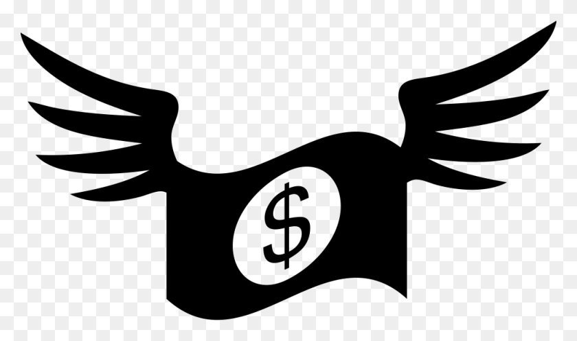 980x548 Dollar Bill With Wings Png Icon Free Download - Dollar Bills PNG