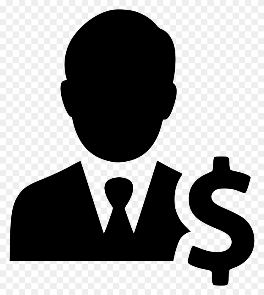 870x980 Dollar Business Man Businessman Earnings Png Icon Free - Businessman PNG