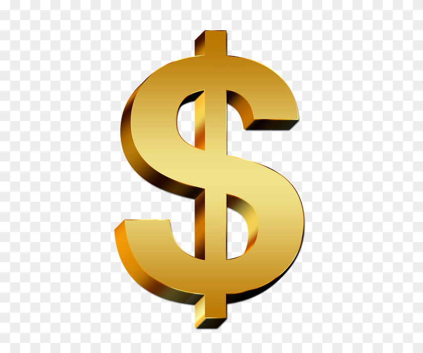 640x640 Dollar Clipart Economic Status - Money Sign Clip Art