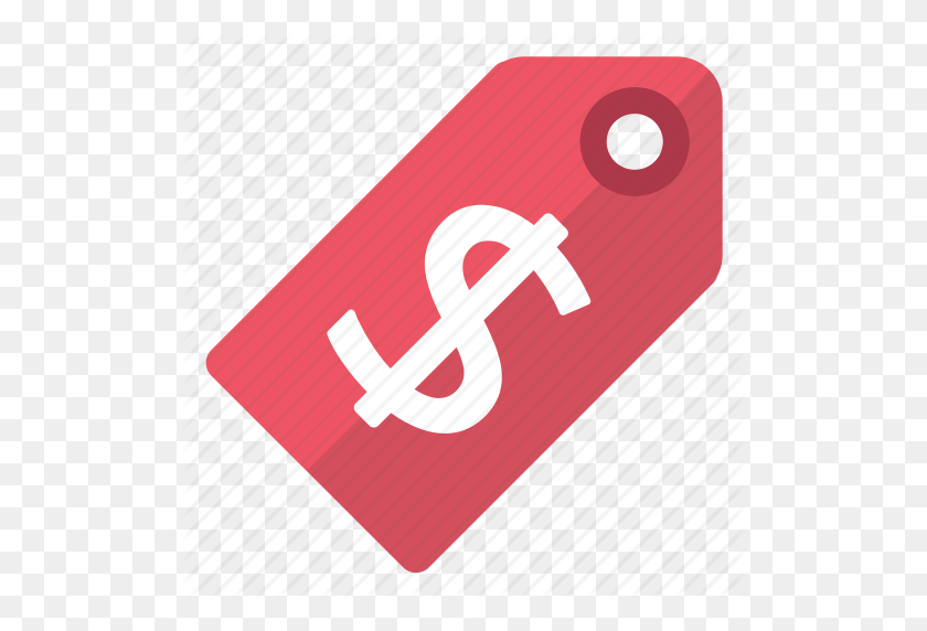 512x512 Dollar, Price, Red, Tag Icon - Red Tag PNG