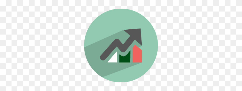 256x256 Dollar Stats Icon Flat Finance Iconset Graphicloads - Finance Icon PNG