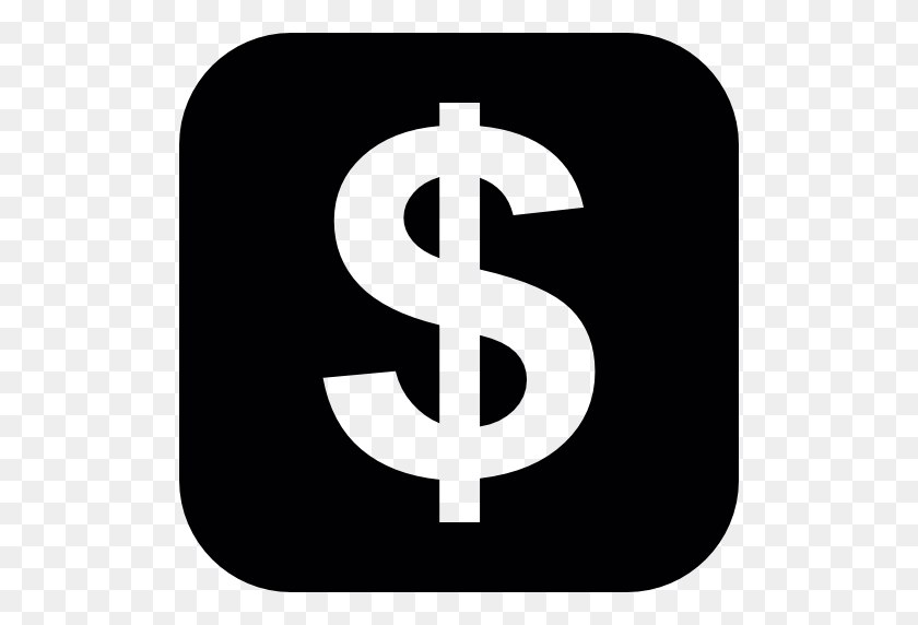 512x512 Dollar Symbol In A Rounded Square - Dolar PNG