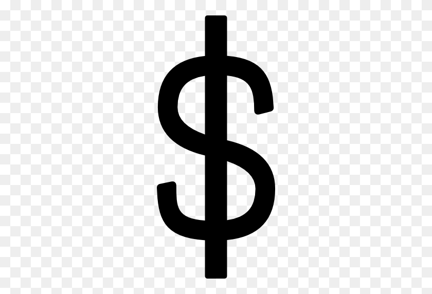 512x512 Доллар, Символ, Деньги, Денежная Валюта, Доллары, Знак, Валюта - Значок Знака Доллара Png