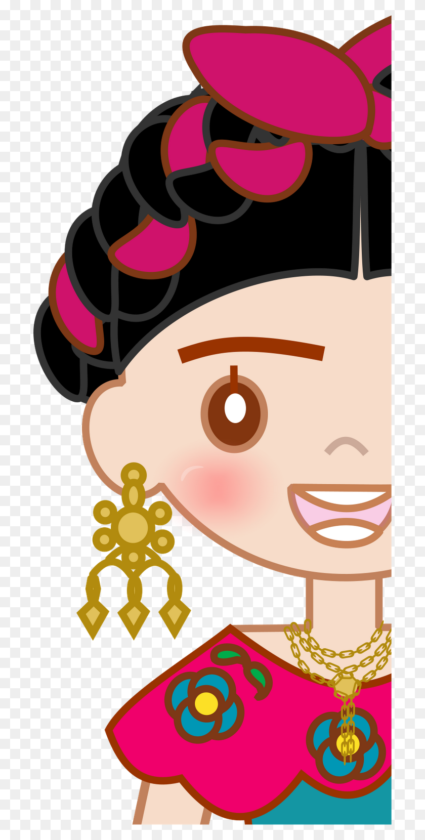708x1600 Dolls Graphics Blog - Frida Kahlo Clipart