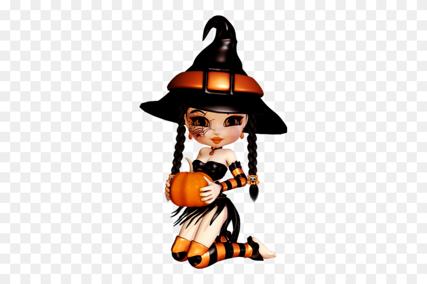 291x500 Dolls Halloween, Halloween - Cute Witch Clipart