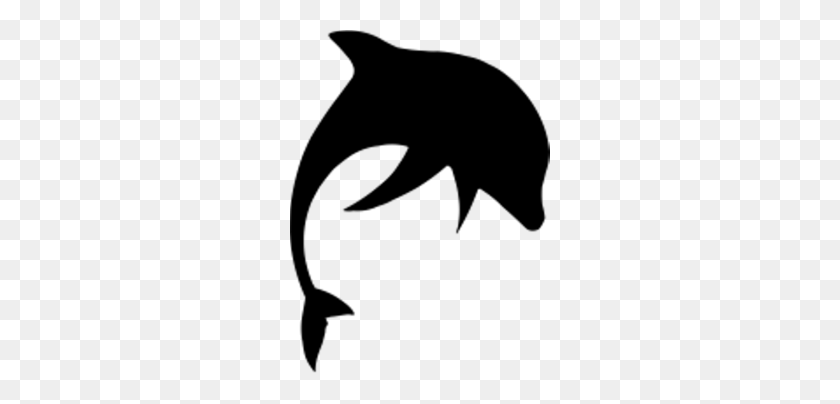 260x344 Dolphin Clipart - Dolphin Clipart Black And White