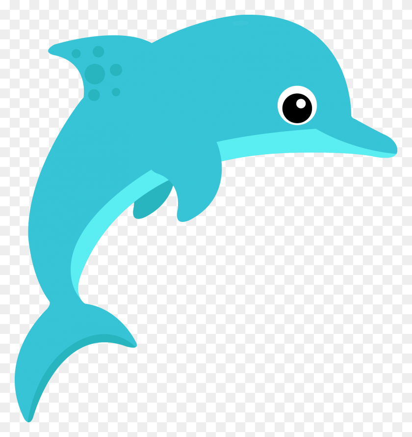 1691x1800 Dolphin Clipart Ocean Life - Clipart De Criaturas Marinas En Blanco Y Negro