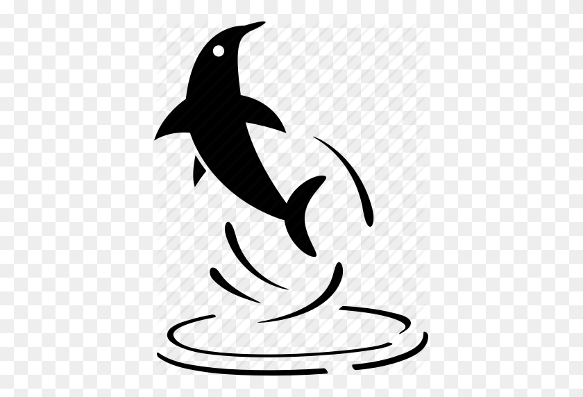 395x512 Dolphin, Jump Out, Jump Up, Jumping, Performance, Water Icon - Fish Jumping Out Of Water PNG