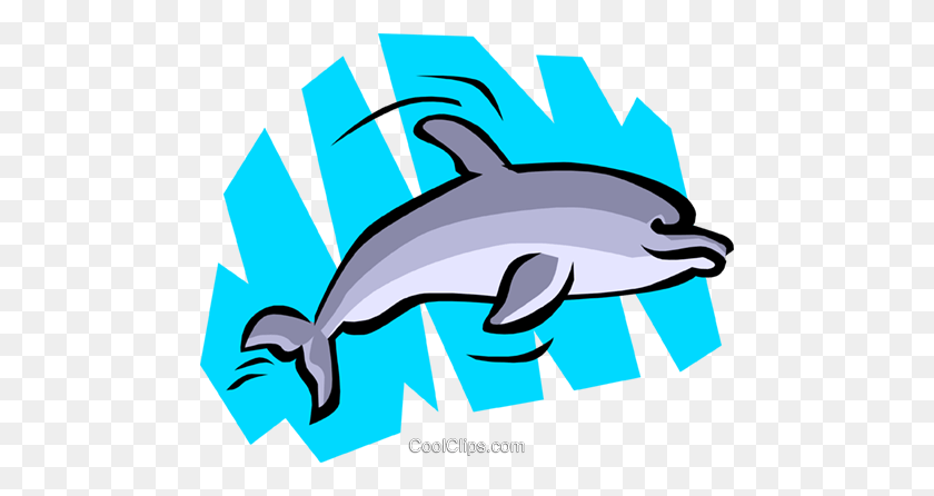 480x386 Dolphin Royalty Free Vector Clip Art Illustration - Porpoise Clipart