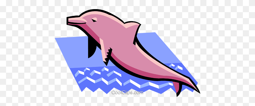 480x290 Dolphin Royalty Free Vector Clip Art Illustration - Porpoise Clipart
