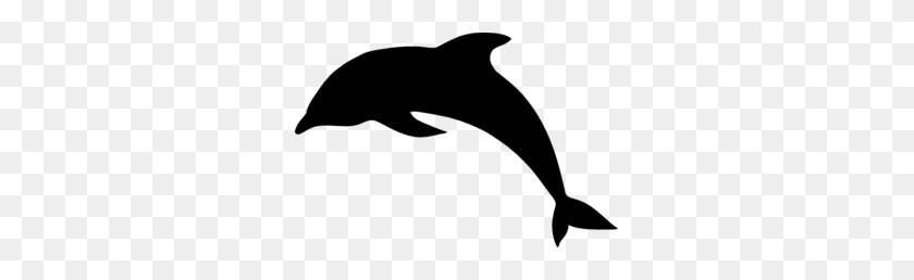297x198 Dolphin Silhouette Clip Art - Dolphin Clipart