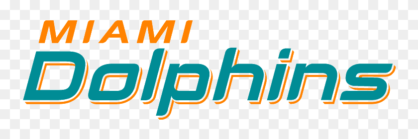 763x220 Дельфины - Логотип Майами Дельфины Png