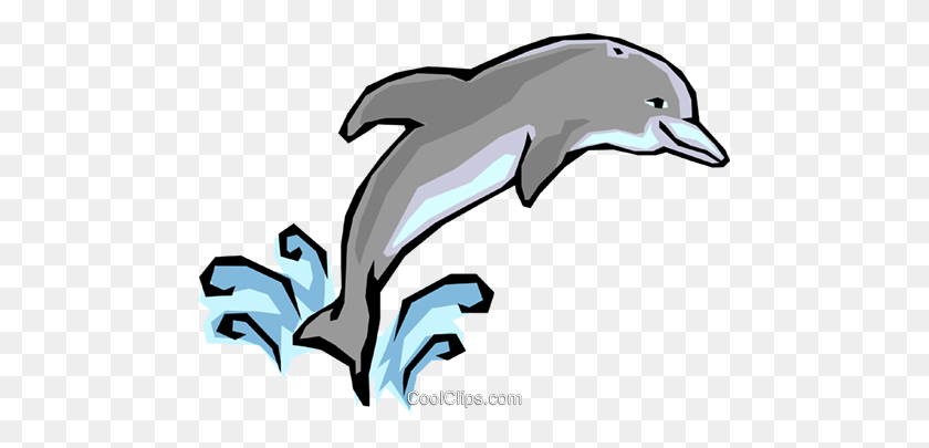 480x345 Dolphins Royalty Free Vector Clip Art Illustration - Free Dolphin Clipart