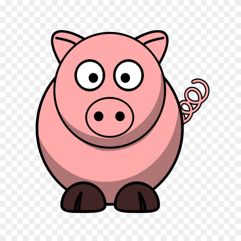 800x800 Domestic Pig Cartoon The Three Little Pigs Clip Art - 3 Little Pigs Clipart