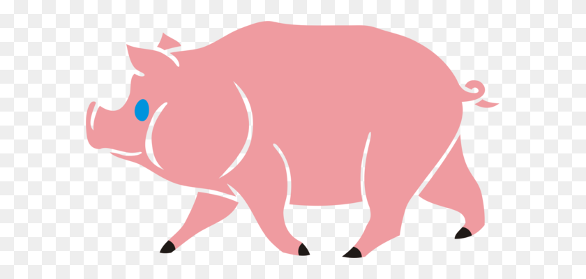593x340 Domestic Pig Pork Tail Computer Icons Mammal - Pink Shirt Clipart