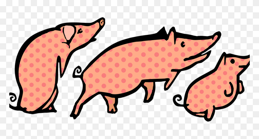960x480 Domestic Pig The Three Little Pigs Piglet Clip Art - 3 Little Pigs Clipart